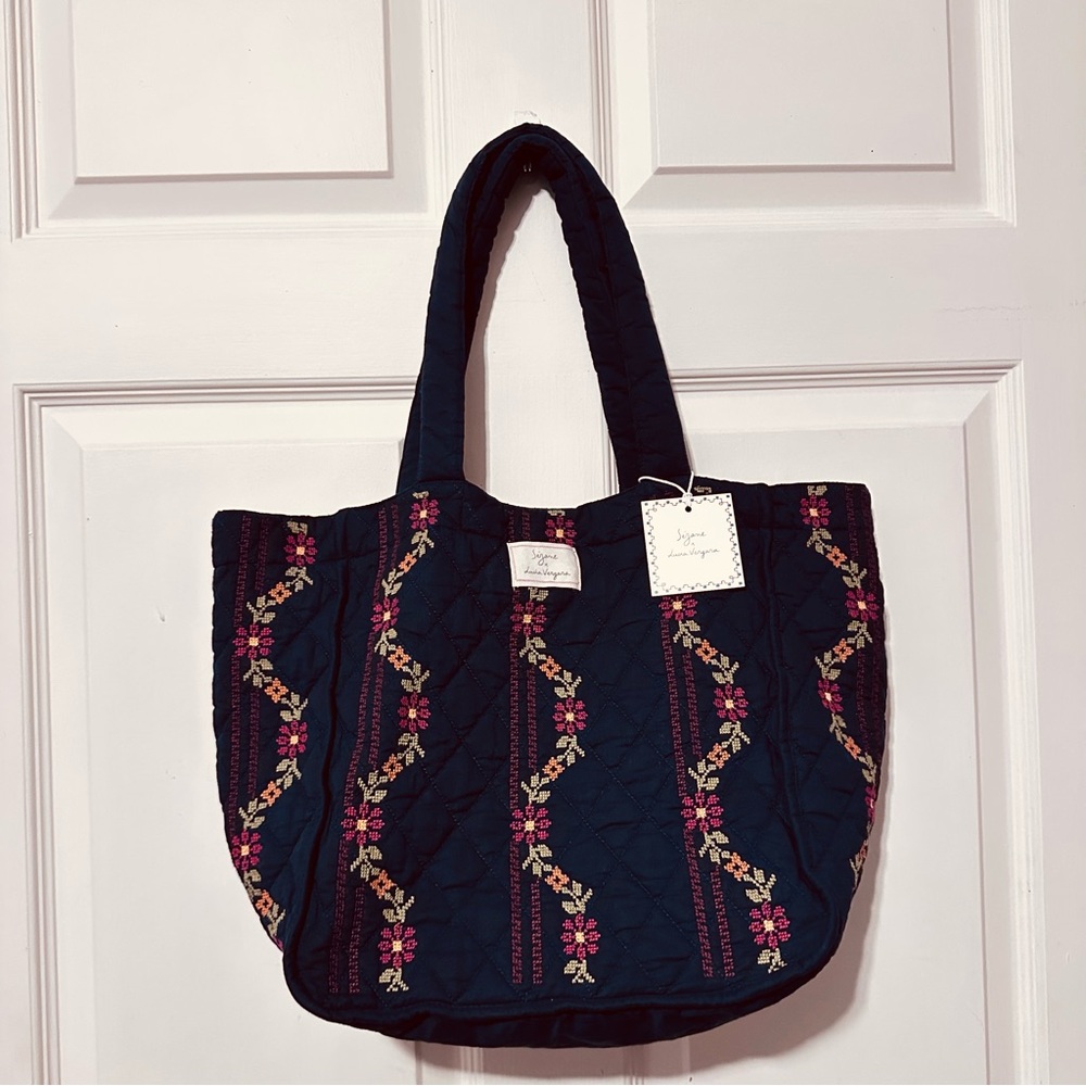 Sezane | Bag | Quilted Tote Bag • Sezane x Lucia Vergara - Picture 5 of 15